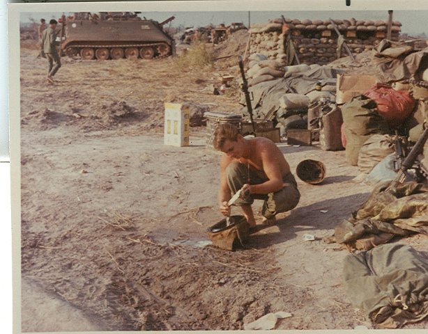 Tom Becker showing industrious use of Steel Pot