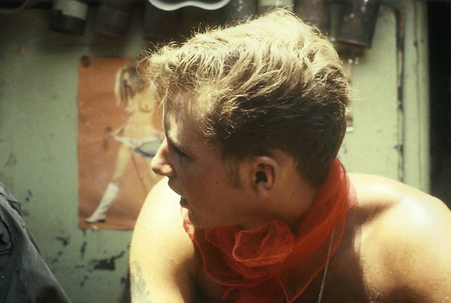 x Bill Sable w famous red scarf