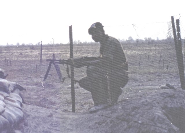 x Sammie with M60 at forward basecamp