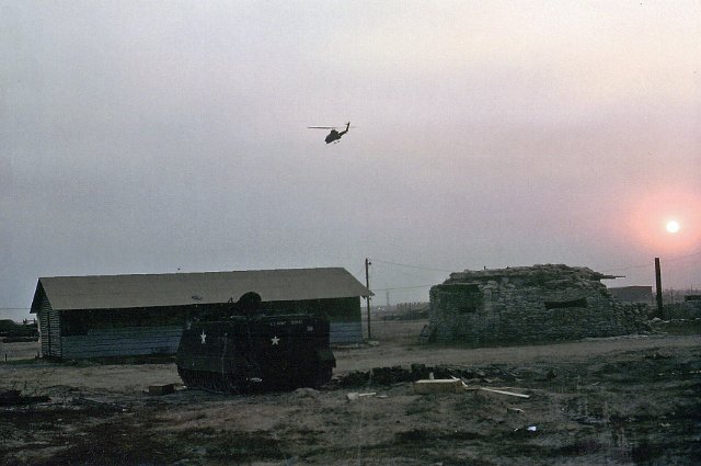 x Supply base near Saigon where we picked up the  2-2 replacement track after we hit a mine