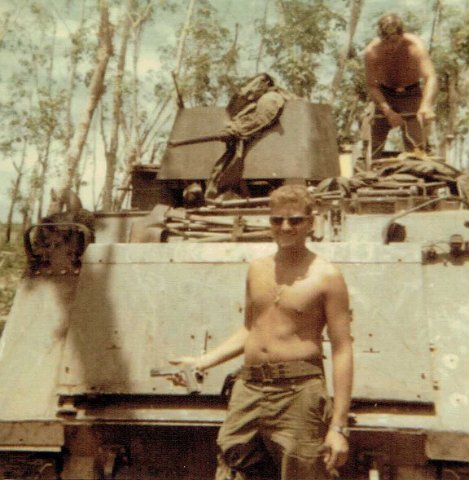 Tom Kreckel in the foreground with his 45 Pistol