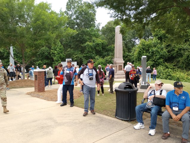 After the Ceremony at the Monument