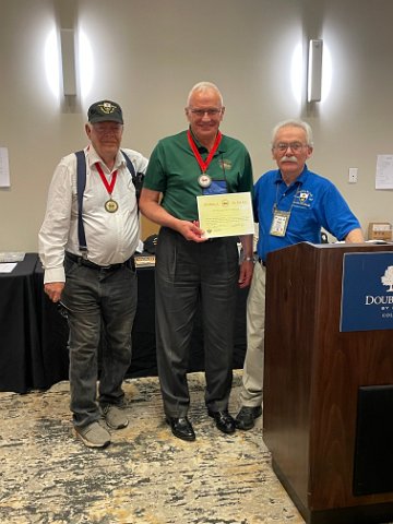 LTG Roger Schultz,ret receives ORA from Jim May and Jim Nelson photo 1