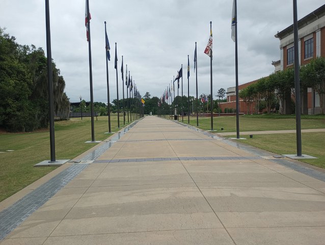 Walk of Honor outside the museum, where our pavers are laid (along the sides)